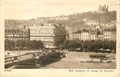 CPA Lyon Pont Lafayette et coteau de Fourviere