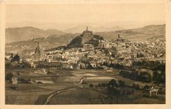 CPA Le Puy Haute Loire Vue panoramique de la Ville prise de la Cote Rochearnaud 