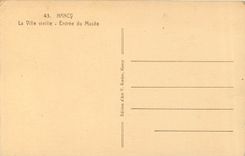 CPA Nancy La Ville vieille Entree du Musee 