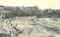 CPA Biarritz La Grande Plage vers le Casino Bellevue 