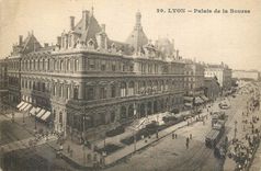 CPA Lyon Palais de la Bourse Tramway