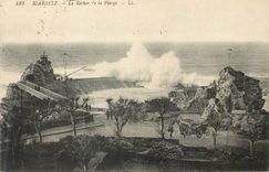 CPA Biarritz Le rocher de la Vierge 
