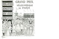 CPA L engouement suscite par le Grand Prix de Paris Velo Cycle Peugeot