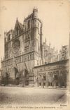 CPA Lyon La Cathedrale Saint Jean et la Manecanterie 