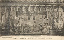 CPA Lyon Basilique de ND de Fourviere Panneau de Jeanne d Arc 