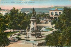 CPA Lyon Place Carnot Gare Perrache 