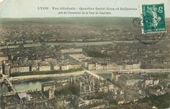 CPA Lyon Vue generale Quartier Saint Jean et Bellecour 