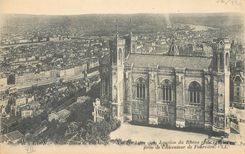 CPA Lyon Notre Dame de Fourviere Vue sur Lyon et la Junction du Rhone 