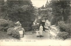 Paris (14) - Park of Montsouris- Cave-Children-CPA