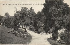 Paris (14) - Park of Montsouris-Une Allee--CPA