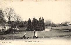 Paris (14) - Park of Montsouris-Woman--CPA