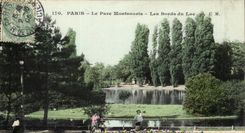 Paris (14) - the Montsouris- Park edges of the Lake-CPA