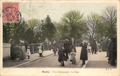 Paris (14) - the Montsouris- Park the Bridge-Woman-Child-CPA
