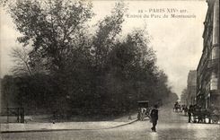 Paris (14) - the Park Montsouris- Entree Park - CPA
