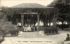 Paris (14) - Park of Montsouris- Kiosk-children --CPA