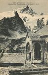 CPA Dauphine La Grave Eglise des Terrasses et la Meije 