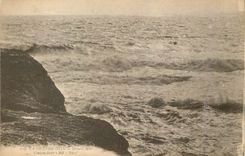 CPA La Grande Cote Grosse Mer Contre jour 