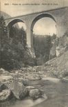 CPA Route de Loueche les Bains Pont de la Dala 