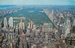 CPM Looking North from RCA Building New York City toward Central Park and Upper Manhattan 
