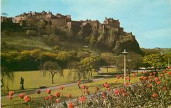 CPM Edinburgh Castle from Princess street gardens 