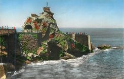 CPM Biarritz le rocher de la vierge