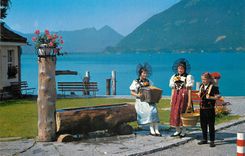 CPM Iseltwald am brienzesee mit niesen und trachtengruppe Folklore