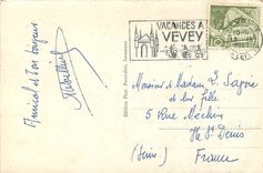 CPM Chateau de chillon et dents du midi Bateau