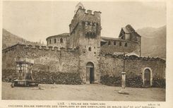 CPA Luz l'eglise des templiers ancienne eglise fortifiee des templiers et des chevaliers de malte (XIIe et XIVe s)