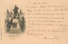 CPA Statue de Thiers Nancy (carte 1900)