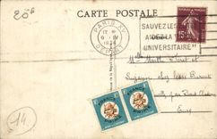 Paris 14 - The Lion of Belfort - Bartholdi - Sculptor - Boulevard Raspail and Rue Denfert Rochereau - CPA