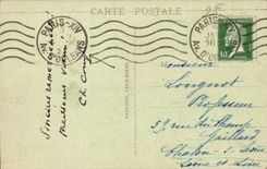 Paris - 14 - the Lion of Belfort - Bartholdi - Sculptor - Boulevard Raspail and Rue Denfert Rochereau - CPA