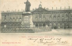 CPA Nancy Statue et Place Stanislas Hotel de Ville