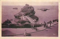 CPA Biarritz (Cote Basque) Le Coucher du Basta