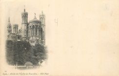 CPA Lyon Abside de l'Eglise de Fourviere (carte 1900)