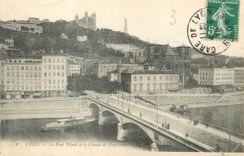 CPA Lyon Le Pont Tilsill et le Coteau de Fourviere
