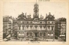 CPA Lyon Illustre L'Hotel de Ville