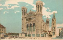 CPA Lyon N D de Fourviere La Facade