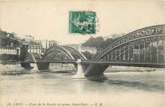CPA Lyon Pont de la Boucle et Coteau Saint Clair