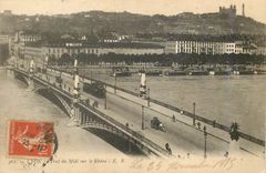 CPA Lyon Pont du Midi sur le Rhone Tramway