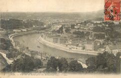 CPA Lyon Vue Sur la Saone Prise du Restaurant Gay