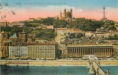 CPA Lyon Palais de Justice et Colline de Fourviere