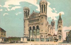 CPA Lyon Notre Dame de Fouviere La Facade
