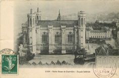 CPA Lyon Notre Dame de Fouviere Facade Laterale