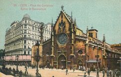 CPA Lyon Place des Cordeliers Eglise St Bonaventure