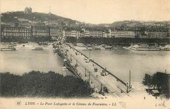 CPA Lyon Le Pont Lafayette et le Coteau de Fouviere