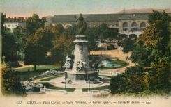 CPA Lyon Place Carnot Gare Perrache 