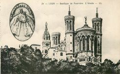 CPA Lyon Basilique de Fourviere L'Abside