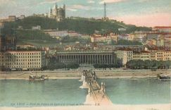 CPA Lyon Pont Du Palais de Justice et Coteau de Fourviere