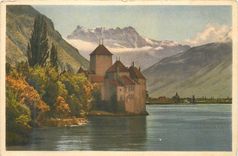 CPA Lac Lemon Chillon et Dent du Midi
