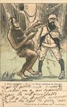 CPA 8e Serie Amusante Le Singe Imitateur de l'Homme